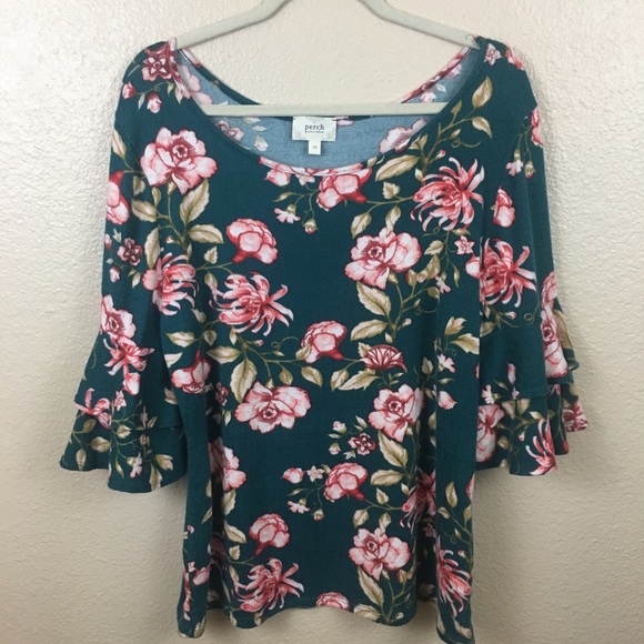 Blu Pepper Tops - ⬇️$25 NWT Perch by Blu-Pepper floral blouse sz XL